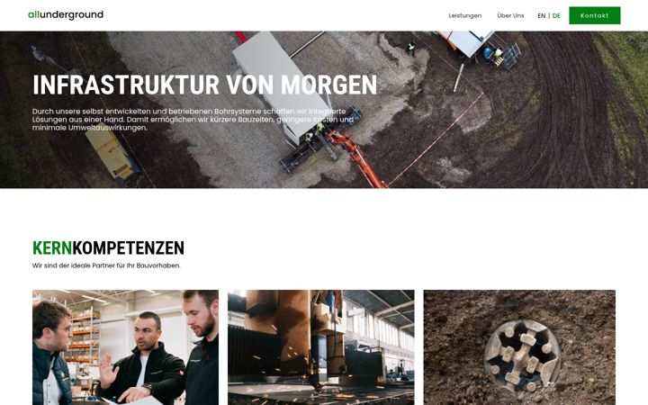 Screenshot von allunderground.de