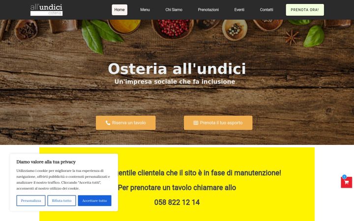 Screenshot of allundici.ch