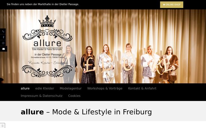 Screenshot von allure-freiburg.de