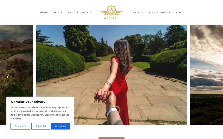 Screenshot of allure-photography.com