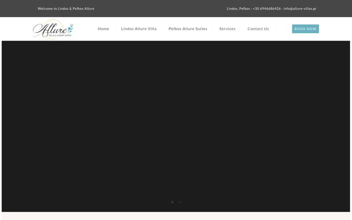 Screenshot of allure-villas.gr