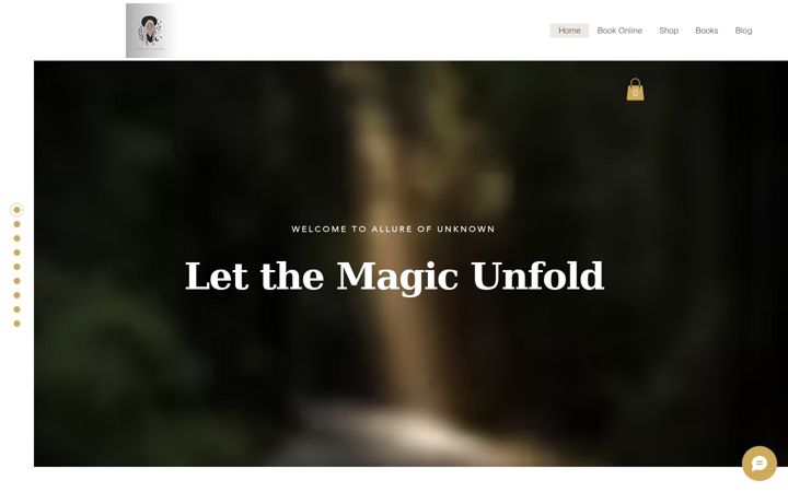 Screenshot of allureofunknown.com