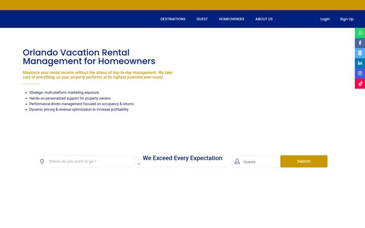 Screenshot of allvacationdreams.com