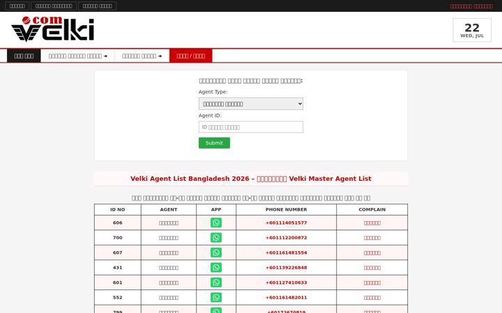 Screenshot of allvelkiibaajiagentlist.com