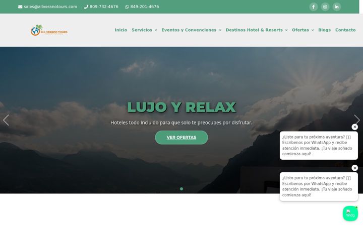 Screenshot of allveranotours.com