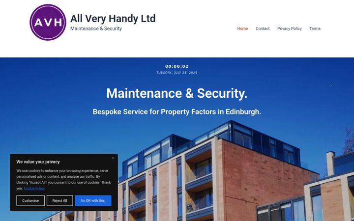 Screenshot of allveryhandy.co.uk