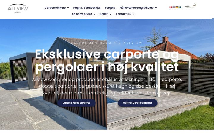Snimka zaslona za allview.dk