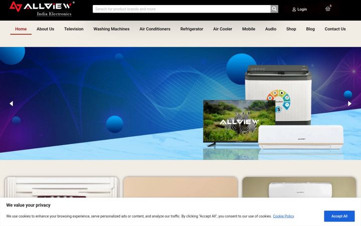 Snimka zaslona za allviewindia.com