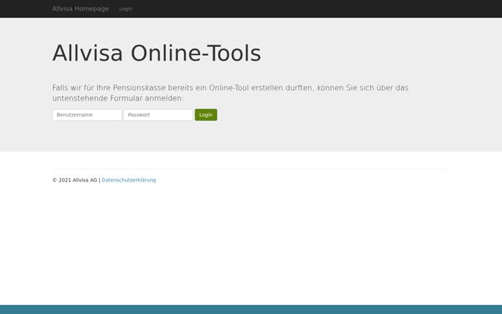 Screenshot of allvisa-online.ch