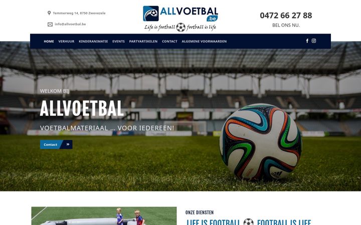 Screenshot of allvoetbal.be