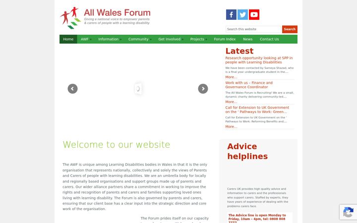 Screenshot of allwalesforum.org.uk