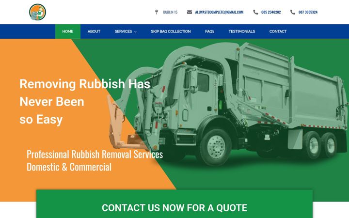 Screenshot of allwaste.ie