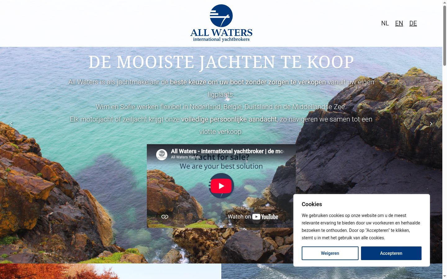Screenshot tal-banner tal-kunsens muri qabel kwalunkwe interazzjoni