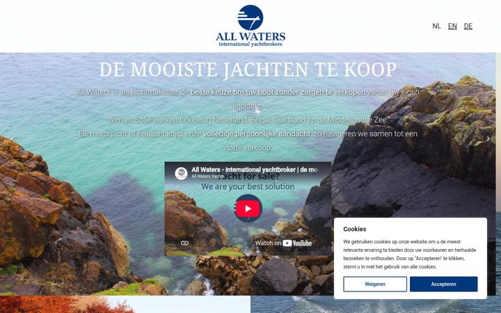 Screenshot of allwatersyachts.com