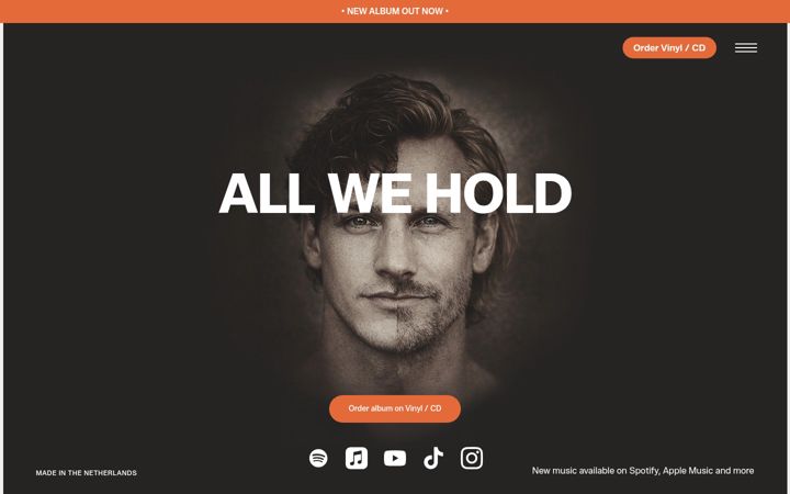 Screenshot of allwehold.com
