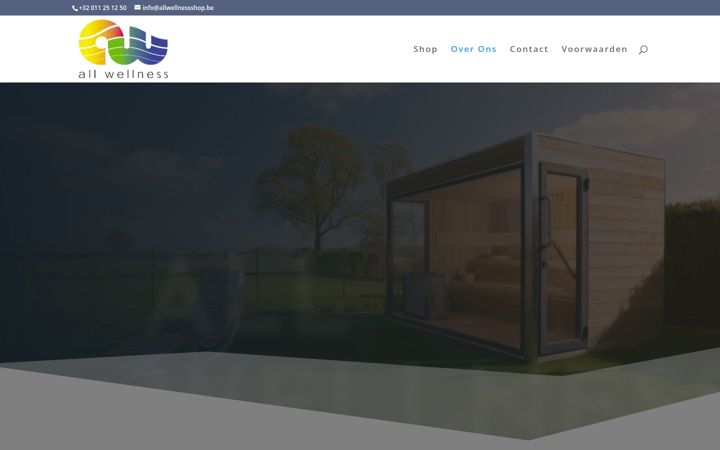 Screenshot of allwellnessshop.be