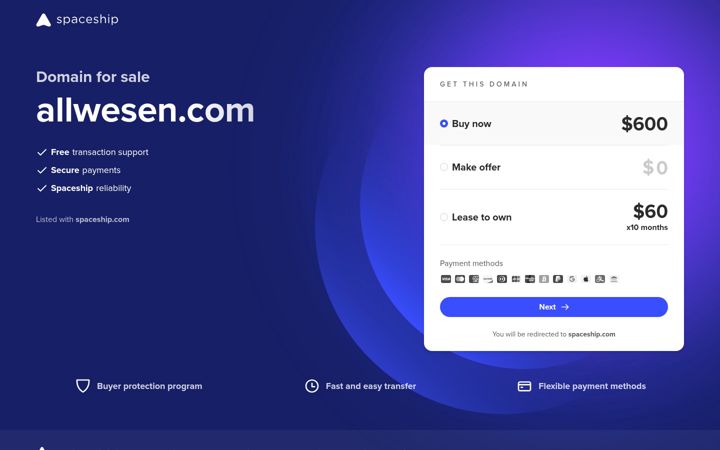 Screenshot of allwesen.com