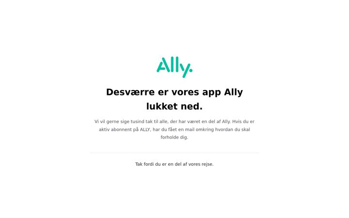Screenshot of ally.dk