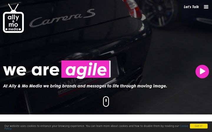 Screenshot of allyandmo.co.uk