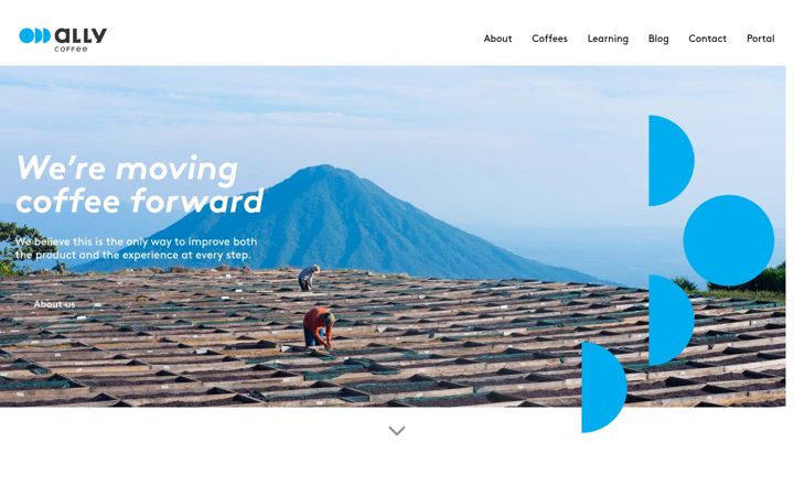 Screenshot of allycoffee.com