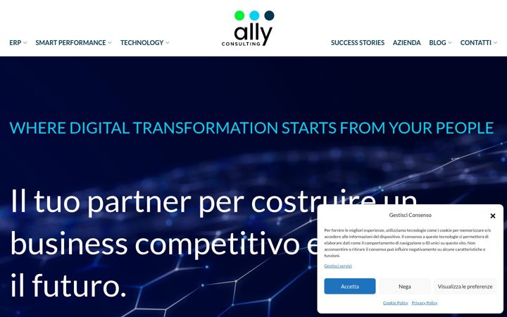 Skærmbillede af allyconsulting.it