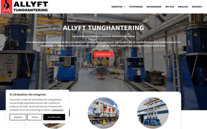 Screenshot of allyft.se