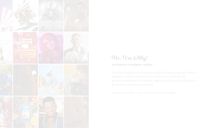 Screenshot of allynesmith.com
