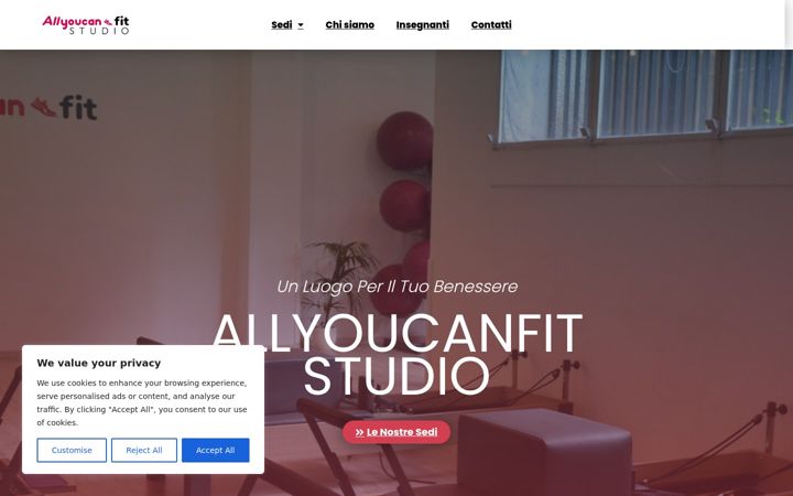 Screenshot ta' allyoucanfitstudio.it