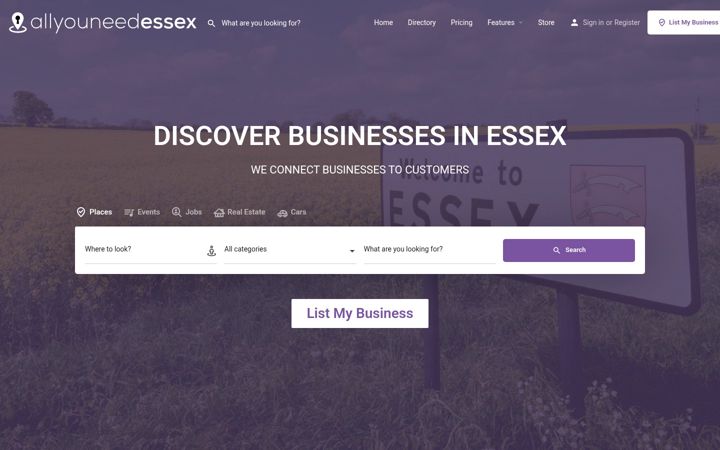 Screenshot of allyouneedessex.com