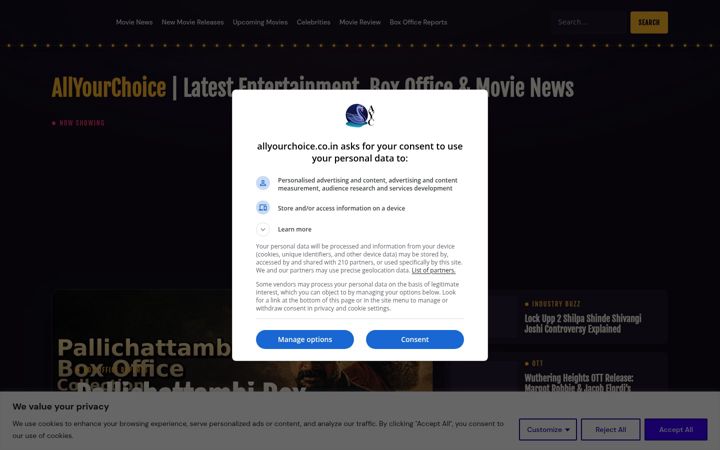 Screenshot of allyourchoice.co.in