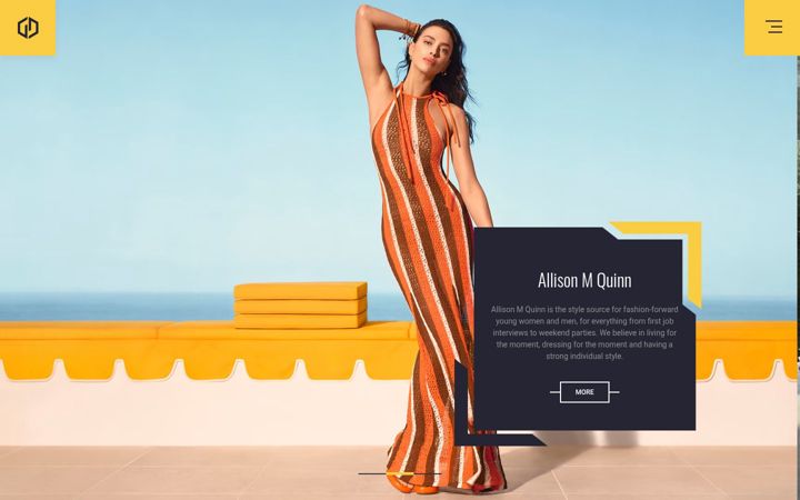 Screenshot of allyquinnvogue.com