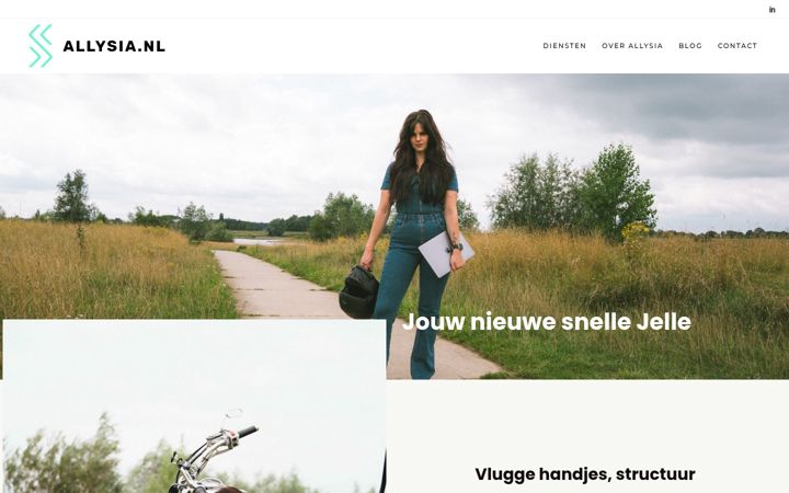 Screenshot von allysia.nl