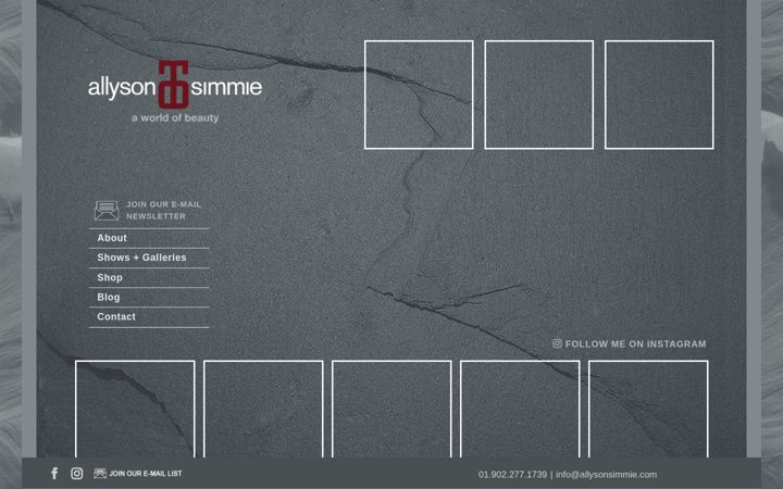 Screenshot of allysonsimmie.com