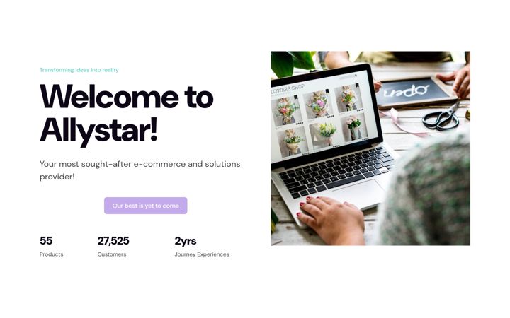 Screenshot von allystartech.com