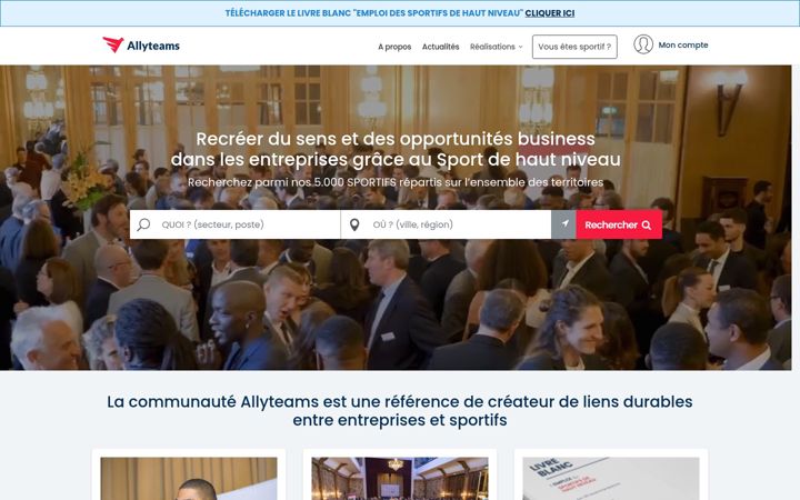 Screenshot of allyteams.com