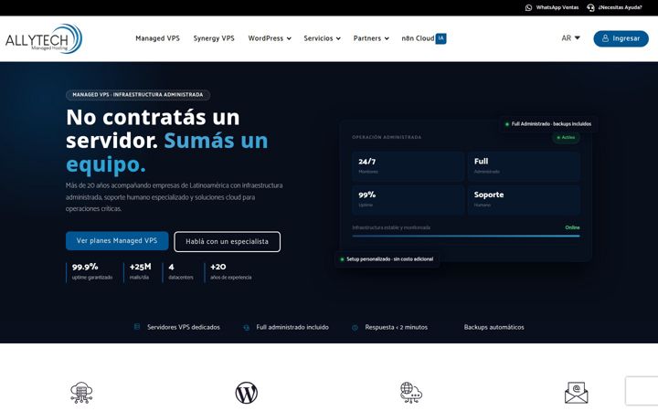 Ekraanipilt saidist allytech.com