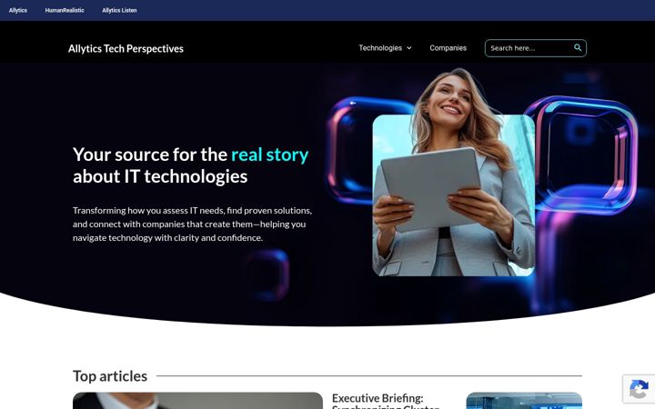 Screenshot of allyticstechperspectives.com