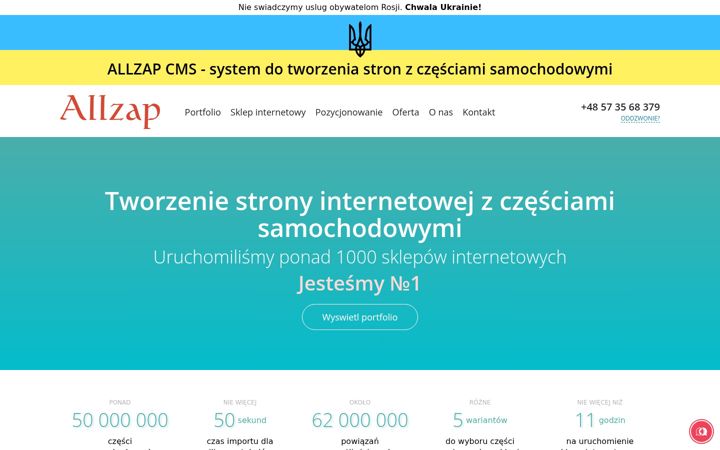 Screenshot του allzap.pl