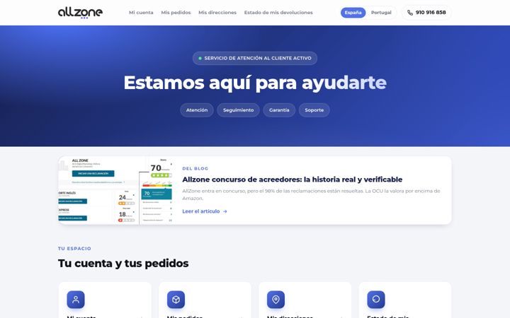 Screenshot of allzone.es