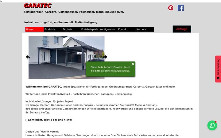 Screenshot of allzweckhaus.de