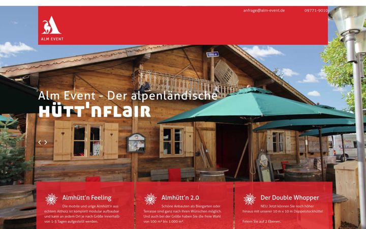 Screenshot of alm-event.de