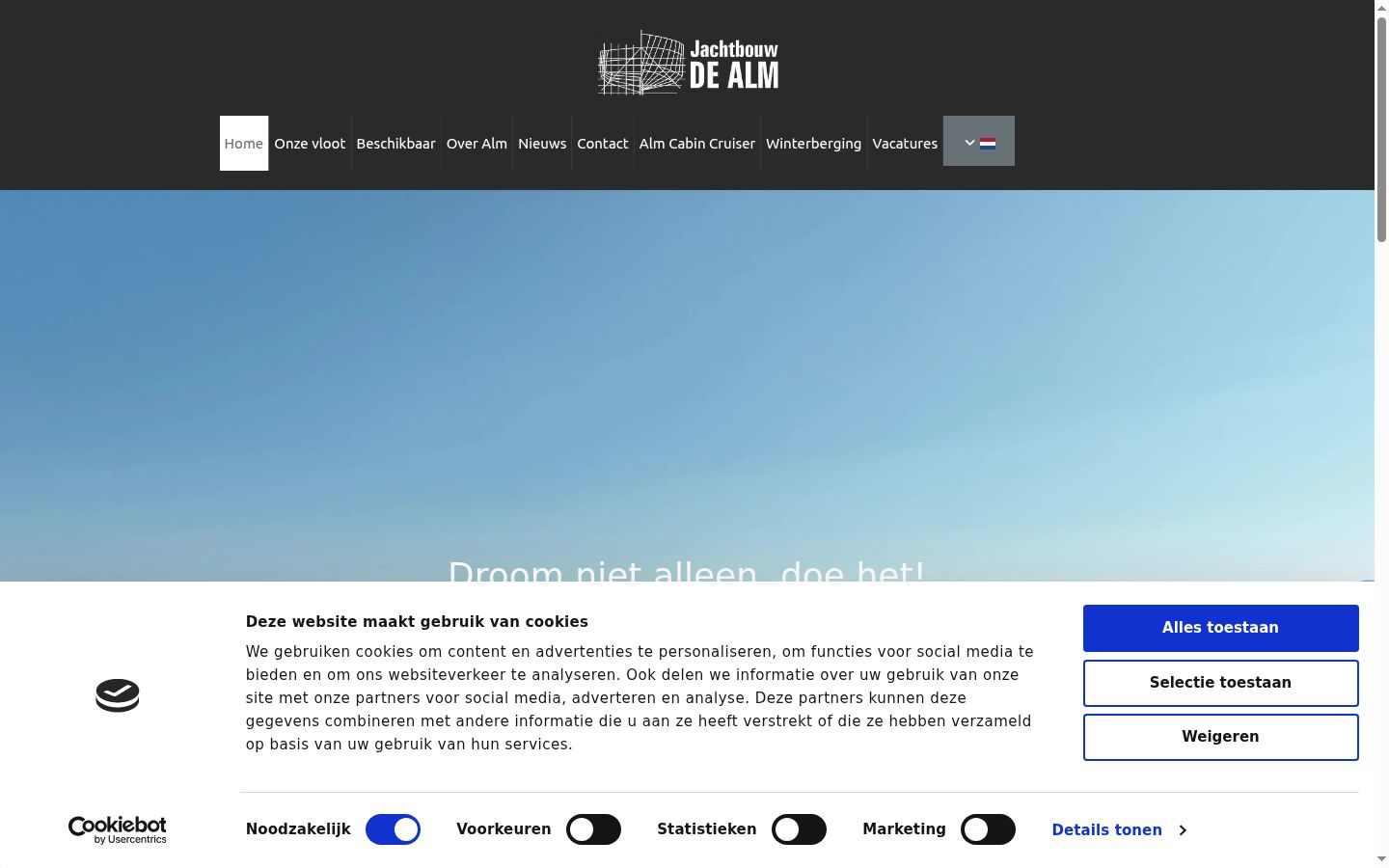Sutikimo reklamjuostės, rodytos prieš bet kokią sąveiką, ekrano kopija