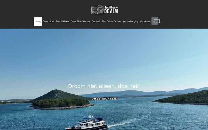 Screenshot of alm-jachtbouw.nl