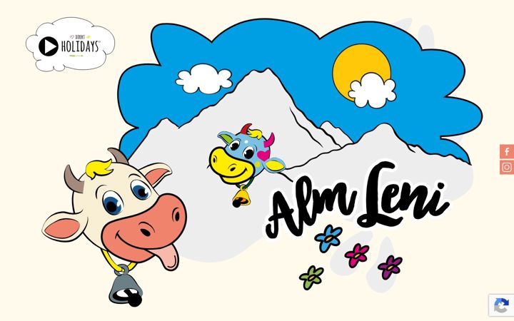 Screenshot of alm-leni.at