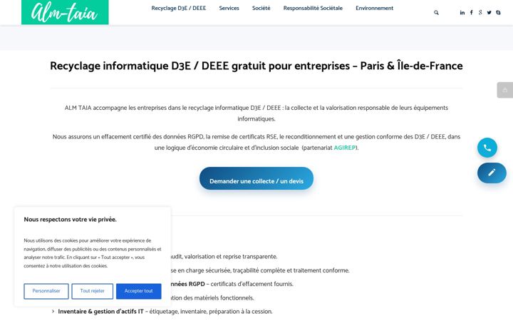 Screenshot of alm-taia.fr