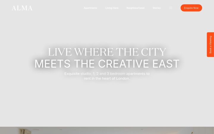 Screenshot ta' alma-aldgate.co.uk