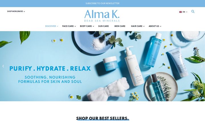 Screenshot of alma-k.com