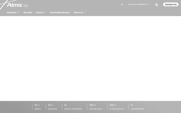 Screenshot of alma-lasers.com.au