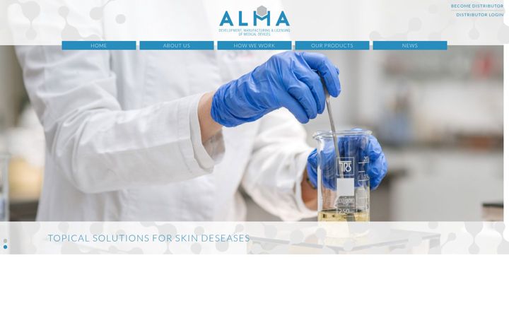 Capture d'écran de alma-medicaldevices.com