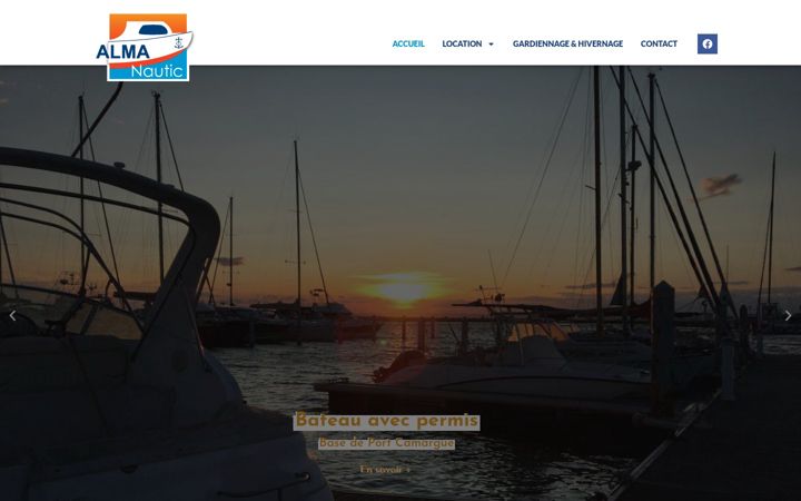 Screenshot of alma-nautic.fr